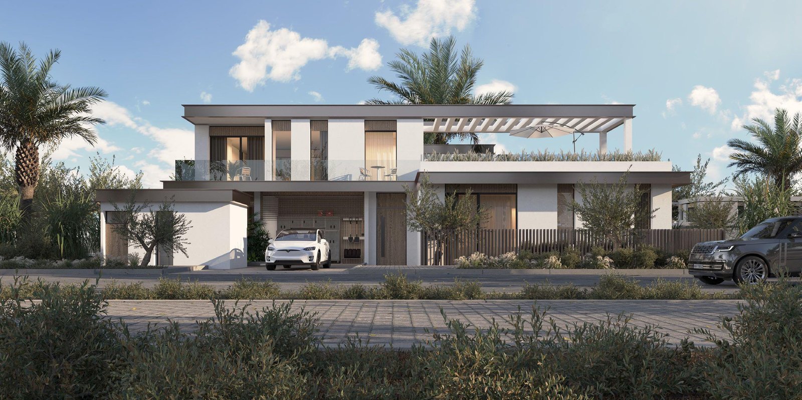 Al Naseem Villas contemporary living spaces with private gardens