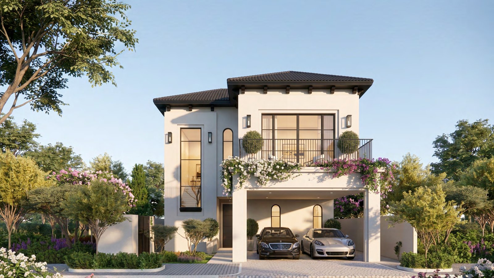 Hudayriyat Golf Estates luxury mansion overlooking championship golf course